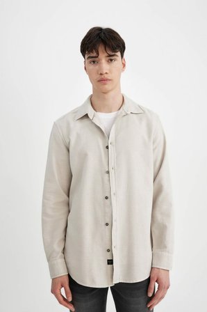 DeFacto Slim Fit Pamuklu Uzun Kollu Gömlek A4644AX24AUBG721