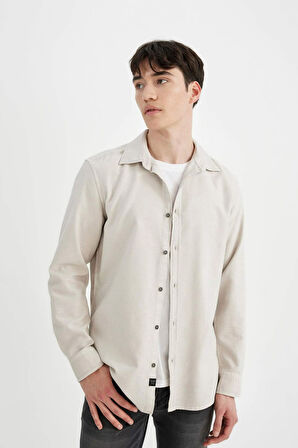 DeFacto Slim Fit Pamuklu Uzun Kollu Gömlek A4644AX24AUBG721
