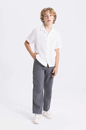 DeFacto Erkek Çocuk Standart Paça Müslin Pantolon C2608A824SMGR452