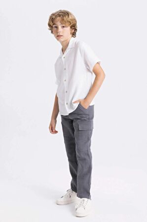 DeFacto Erkek Çocuk Standart Paça Müslin Pantolon C2608A824SMGR452
