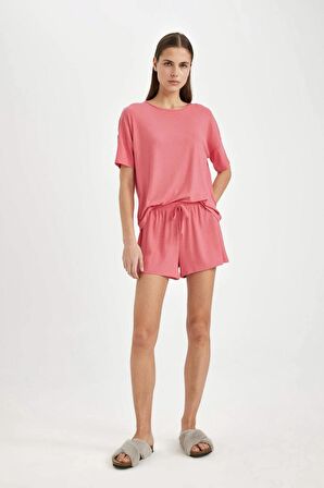 Fall in Love Ribana Kısa Kollu Şortlu Pijama Takımı