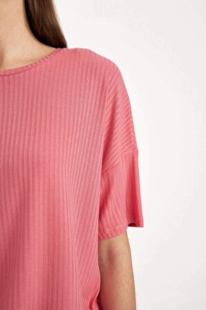Fall in Love Ribana Kısa Kollu Şortlu Pijama Takımı
