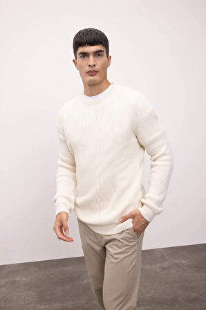 C8814 Standart Fit Selanik Kumaş Kazak