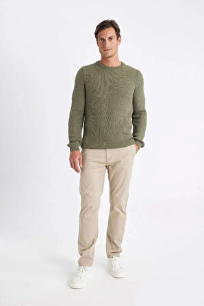 C8814 Standart Fit Selanik Kumaş Kazak