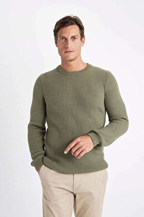 C8814 Standart Fit Selanik Kumaş Kazak