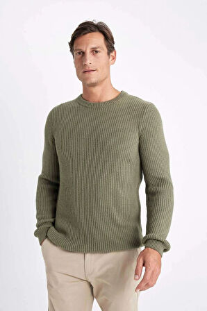 C8814 Standart Fit Selanik Kumaş Kazak