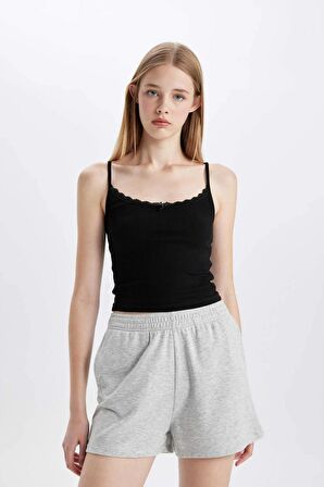 DeFacto Regular Fit Düz Paça Kalın Kumaş Basic Şort Z5071AZ24SMGR382