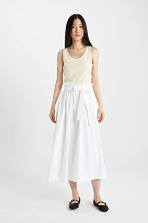 Slim Fit Dar Kesim U Yaka Ribana Atlet