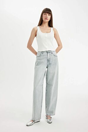 DeFacto Fitted U Yaka Fitilli Kaşkorse Düğmeli Atlet D1173AX24SMWT32