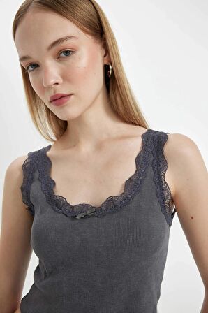 DeFacto Coool Fitted Fitilli Kaşkorse Atlet D1611AX24SMAR58