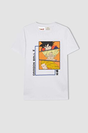 DeFacto Erkek Çocuk Dragon Ball Kısa Kollu Şortlu Pijama Takımı D2105A824SMWT79