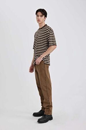 DeFacto Straight Fit Normal Kalıp Normal Bel Boru Paça Jean Pantolon B8319AX24SMBN105