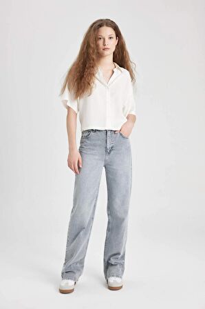 DeFacto Oversize Fit Kısa Kollu Gömlek C3807AX24SPER98