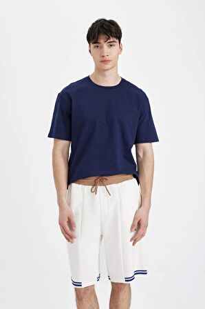 DeFacto Regular Fit Baskılı Düz Paça Şort B8794AX24SMER105