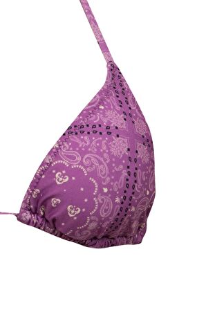 DeFacto Fall in Love Regular Fit Şal Desenli Bikini Üstü C3176AX24SMPR442