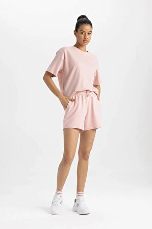DeFactoFit Standart Fit Sporcu Kısa Paça Basic Düz Şort Z6696AZ24SMPN243
