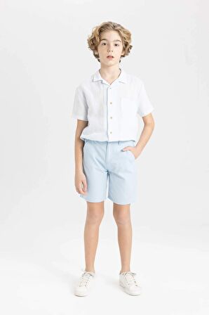 DeFacto Erkek Çocuk Cepli Basic Düz Gabardin Şort C2955A824SMBE61