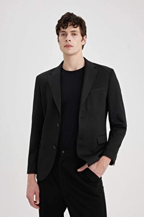 DeFacto Modern Fit Astarlı Blazer Ceket C5777AX24SPBK81