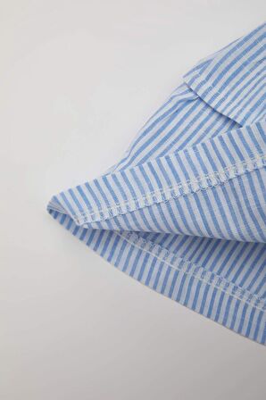 DeFacto Kız Bebek Kare Yaka Çizgili Poplin Askılı Bluz C3764A524SMBE216