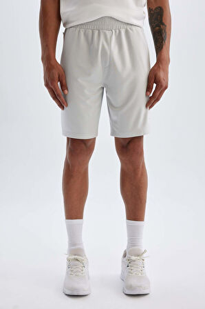 DeFactoFit Slim Fit Dar Kesim Sporcu Standart Paça Şort V3030AZ24AUGR493