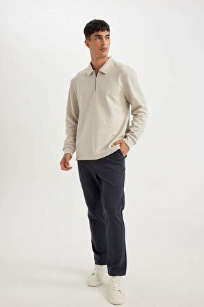 DeFacto Kumaş Pantolon Tailored Regular Fit Normal Kesim Basic Düz Cepli Düz Paça D3707AX24AUNV221
