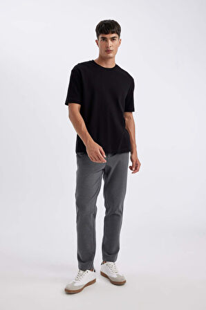 DeFacto Kumaş Pantolon Tailored Regular Fit Normal Kesim Basic Düz Cepli Düz Paça D3707AX24AUAR167