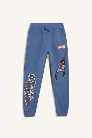 DeFacto Erkek Çocuk 2'li Takım Marvel Comics Kapüşonlu Sweatshirt Beli Lastikli Eşofman Altı D2402A824AUBE364