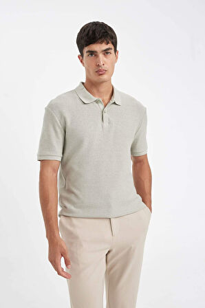 DeFacto Regular Fit Kısa Kollu Krep Polo Tişört C4149AX24SMKH478