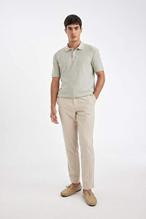 DeFacto Regular Fit Kısa Kollu Krep Polo Tişört C4149AX24SMKH478