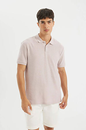 Regular Fit Polo Yaka Krep Polo Tişört