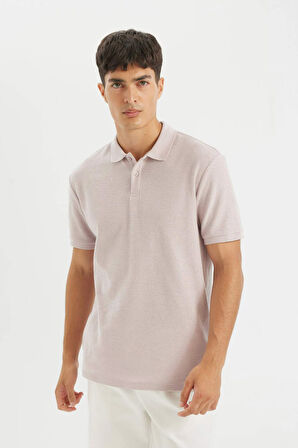 Regular Fit Polo Yaka Krep Polo Tişört