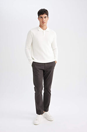 DeFacto Chino Pantolon Regular Fit Normal Kesim Cepli Düz Paça D1050AX24WNBN285