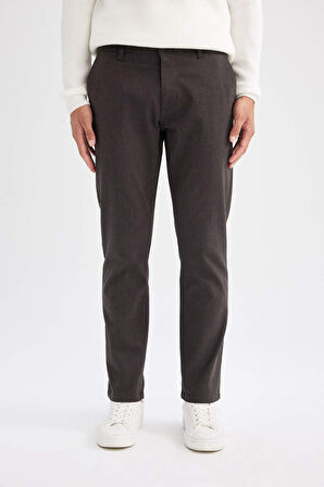 DeFacto Chino Pantolon Regular Fit Normal Kesim Cepli Düz Paça D1050AX24WNBN285