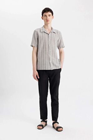 DeFacto Regular Fit Yazlık Polo Yaka Pamuklu Kısa Kollu Gömlek Z7344AZ24SMKH158