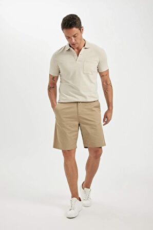 DeFacto Regular Fit Gabardin Bermuda Şort C7684AX24SMBG220