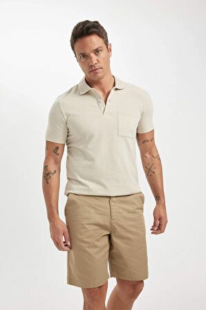 DeFacto Regular Fit Gabardin Bermuda Şort C7684AX24SMBG220