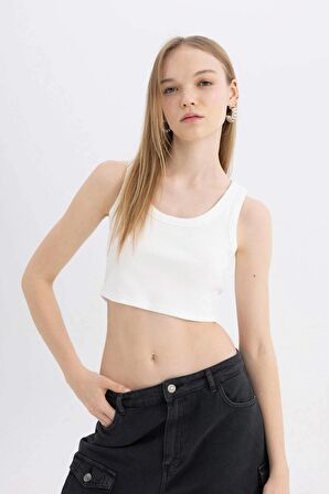 DeFacto Coool Fitted Fitilli Kaşkorse Basic Düz Atlet C5533AX24SMWT32