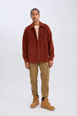 DeFacto Relax Fit Polar Uzun Kollu Gömlek A4782AX24WNBR330