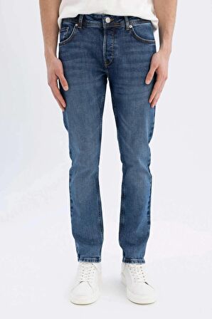 Pedro Slim Fit Dar Kalıp Normal Bel Dar Paça Jean Pantolon