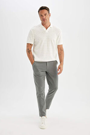 DeFacto Tailored Fit Düz Paça Her Yöne Esneyen Pantolon C7508AX24AUGR370