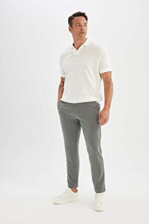 DeFacto Tailored Fit Düz Paça Her Yöne Esneyen Pantolon C7508AX24AUGR370