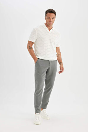 DeFacto Tailored Fit Düz Paça Her Yöne Esneyen Pantolon C7508AX24AUGR370