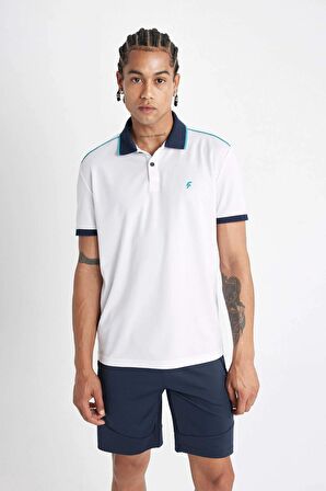 DeFactoFit Slim Fit Dar Kesim Sporcu Pike Kısa Kollu Polo Tişört D5010AX24HSWT80