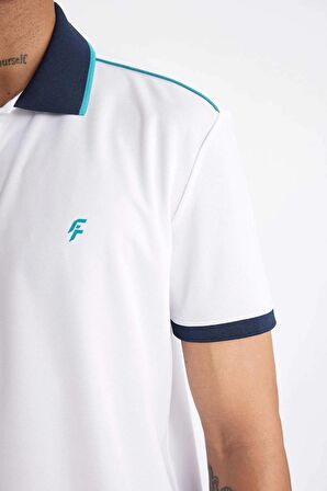 DeFactoFit Slim Fit Dar Kesim Sporcu Pike Kısa Kollu Polo Tişört D5010AX24HSWT80
