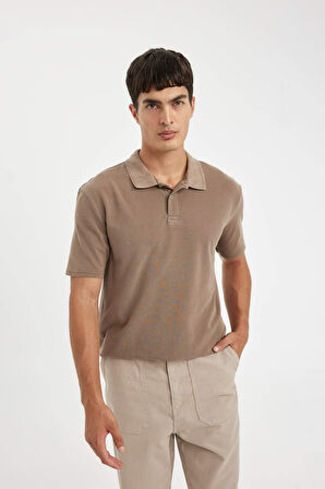New Regular Fit Polo Yaka Kısa Kollu Pike Polo Tişört