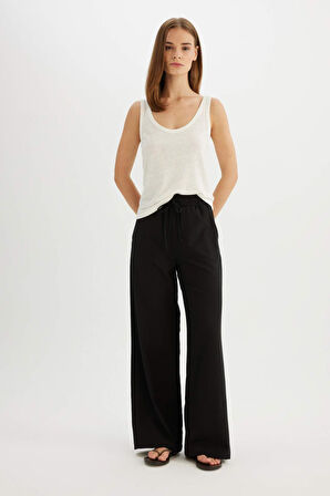 DeFacto Regular Fit U Yaka Keten Karışımlı Basic Atlet D4453AX24HSER105