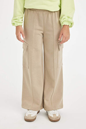 DeFacto Kız Çocuk Wide Leg Kargo Pantolon D0744A824AUGR276