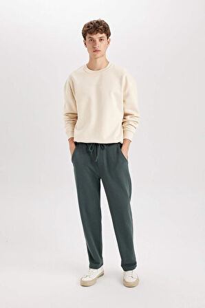 DeFacto Boxy Fit Bisiklet Yaka Baskılı Sweatshirt X8282AZ24AUBG700