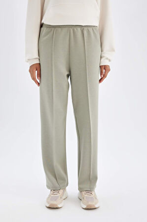 DeFactoFit Sporcu Jogger İnce Eşofman Altı Basic Düz Standart Fit Geniş Paça Skuba Dalgıç Kumaş A5628AX24AUKH418