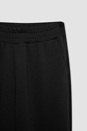 DeFactoFit Oversize Geniş Kalıp Sporcu Eşofman Altı Çift Cepli Jogger Paça Standart Boy Skuba Dalgıç Kumaş Z6694AZ24AUAR231